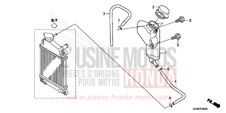 RESERVE TANK for NHX 110 CANDY LUCID RED (R264) from 2008